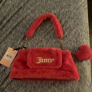 free love fluffy shoulder juicy couture purse